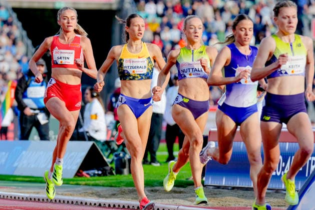 Athletics Bislett Games 2026 Oslo 20260610 Amalie Saeten from Norway in the Diamond League womens 3000m event during the Bislett Games at Bislett Stadium in Oslo Photo Heiko Junge NTB Oslo Norway EDITORIAL USE ONLY RESTRICTED USE FOR BETTING COMPANIES  Copyright: xHeikoxJungex xNTBx