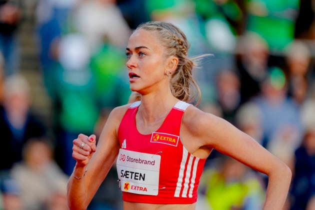 Athletics Bislett Games 2026 Oslo 20260610 Amalie Saeten from Norway in the Diamond League womens 3000m event during the Bislett Games at Bislett Stadium in Oslo Photo Beate Oma Dahle NTB Oslo Norway EDITORIAL USE ONLY RESTRICTED USE FOR BETTING COMPANIES  Copyright: xBeatexOmaxDahlex xNTBx