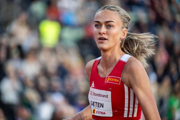 260610 Amalie Saeten of Norway competes in women™s 3000 meter during the Diamond League athletics competition Bislett Games on June 10, 2026 in Oslo. Photo: Jon Olav Nesvold BILDBYRAN COP 217 MM0071 bbeng friidrett friidrott athletics diamond league bislett games 2026 bislett games norge norway