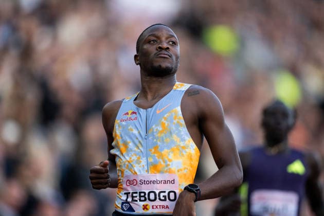 260610 Letsile Tebogo of Botswana competes in men™s 200 meter during the Diamond League athletics competition Bislett Games on June 10, 2026 in Oslo. Photo: Marius Simensen BILDBYRAN COP 238 MM0071 bbeng friidrett friidrott athletics diamond league bislett games 2026 bislett games norge norway