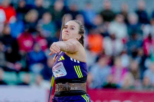 Athletics Bislett Games 2026 Oslo 20260610 Marie Therese Obst in the Diamond League womens javelin event during the Bislett Games at Bislett Stadium in Oslo Photo Beate Oma Dahle NTB Oslo Norway EDITORIAL USE ONLY RESTRICTED USE FOR BETTING COMPANIES  Copyright: xBeatexOmaxDahlex xNTBx