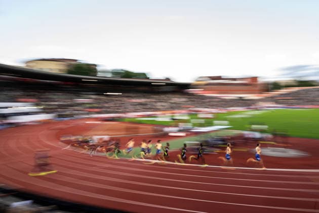 260610 General view of men™s 5000 meter race during the Diamond League athletics competition Bislett Games on June 10, 2026 in Oslo. Photo: Jon Olav Nesvold BILDBYRAN COP 217 MM0071 bbeng friidrett friidrott athletics diamond league bislett games 2026 bislett games norge norway