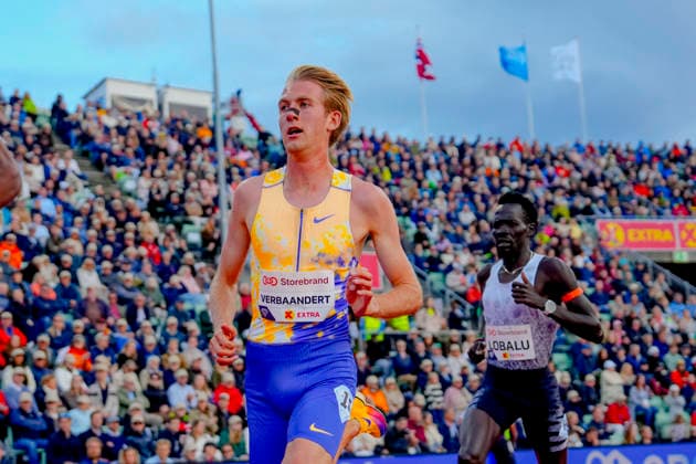 Athletics Bislett Games 2026 Oslo 20260610 Tim Verbaandert from the Netherlands in the Diamond League mens 5000m event during the Bislett Games at Bislett Stadium in Oslo Photo Beate Oma Dahle NTB Oslo Norway EDITORIAL USE ONLY RESTRICTED USE FOR BETTING COMPANIES  Copyright: xBeatexOmaxDahlex xNTBx