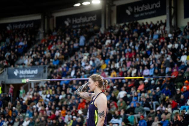 260610 Sigrid Borge of Norway competes in women™s javelin throw during the Diamond League athletics competition Bislett Games on June 10, 2026 in Oslo. Photo: Jon Olav Nesvold BILDBYRAN COP 217 MM0071 bbeng friidrett friidrott athletics diamond league bislett games 2026 bislett games norge norway