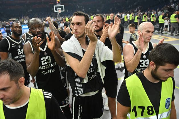 PARTIZAN vs DUBAI BASKETBALL TONYE JEKIRI Tonje Dzekiri, ALEKSEJ POKUSEVSKI, NICK KALATHES Nik Kalates basketball Partizan vs Dubai basketball playoffs finals of Adriatic ABA league at Beogradska arena, Belrade 10.06.2026 Foto: BASKETBALL, PLAYOFFS FINALS, ADRIATIC ABA LEAGUE, PARTIZAN, DUBAI BASKETBALL Belgrade Belgrade arena Serbia Copyright: xMarkoxMetlas xMNxPressx