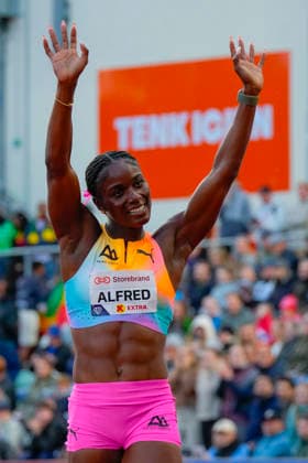 Athletics Bislett Games 2026 Oslo 20260610 Julien Alfred from Saint Lucia won the Diamond League womens 100m event at the Bislett Games at Bislett Stadium in Oslo Photo Heiko Junge NTB Oslo Norway EDITORIAL USE ONLY RESTRICTED USE FOR BETTING COMPANIES  Copyright: xHeikoxJungex xNTBx
