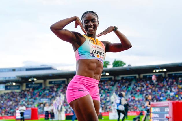 Athletics Bislett Games 2026 Oslo 20260610 Julien Alfred from Saint Lucia won the Diamond League womens 100m event at the Bislett Games at Bislett Stadium in Oslo Photo Heiko Junge NTB Oslo Norway EDITORIAL USE ONLY RESTRICTED USE FOR BETTING COMPANIES  Copyright: xHeikoxJungex xNTBx