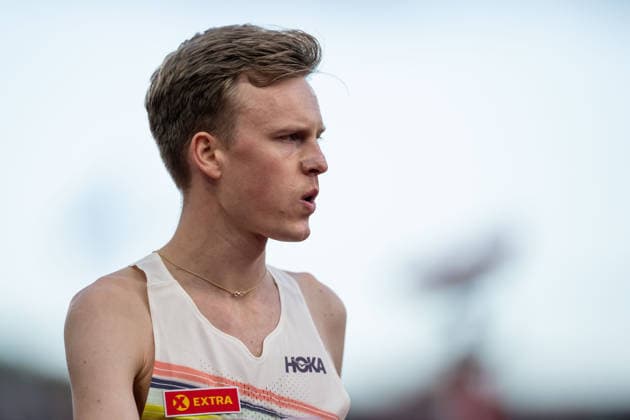 260610 Narve Gilje Nordas of Norway ahead of men™s dream mile during the Diamond League athletics competition Bislett Games on June 10, 2026 in Oslo. Photo: Marius Simensen BILDBYRAN COP 238 MM0071 bbeng friidrett friidrott athletics diamond league bislett games 2026 bislett games norge norway