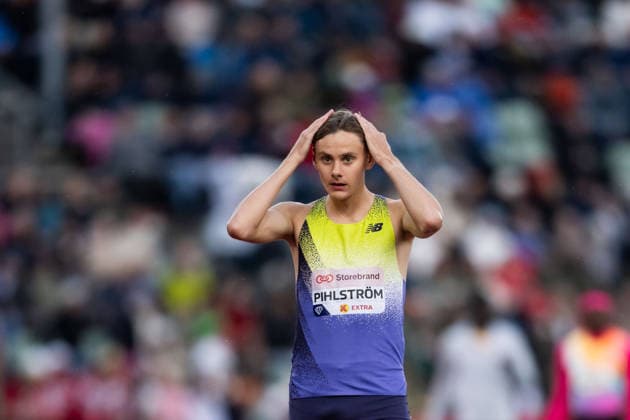 260610 Samuel Pihlström of Sweden ahead of men™s dream mile during the Diamond League athletics competition Bislett Games on June 10, 2026 in Oslo. Photo: Marius Simensen BILDBYRAN COP 238 MM0071 bbeng friidrett friidrott athletics diamond league bislett games 2026 bislett games norge norway