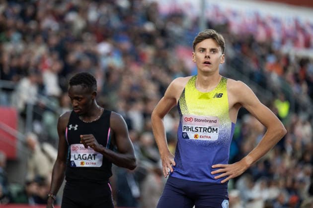 260610 Samuel Pihlström of Sweden ahead of men™s dream mile during the Diamond League athletics competition Bislett Games on June 10, 2026 in Oslo. Photo: Jon Olav Nesvold BILDBYRAN COP 217 MM0071 bbeng friidrett friidrott athletics diamond league bislett games 2026 bislett games norge norway