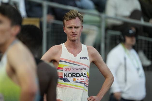 Athletics Bislett Games 2026 Oslo 20260610 Narve Gilje Nordas after the mens Diamond League event at the Bislett Games at Bislett Stadium in Oslo Photo Beate Oma Dahle NTB Oslo Norway EDITORIAL USE ONLY RESTRICTED USE FOR BETTING COMPANIES  Copyright: xBeatexOmaxDahlex xNTBx