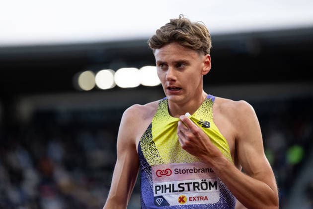 260610 Samuel Pihlström of Sweden after men™s dream mile during the Diamond League athletics competition Bislett Games on June 10, 2026 in Oslo. Photo: Marius Simensen BILDBYRAN COP 238 MM0071 bbeng friidrett friidrott athletics diamond league bislett games 2026 bislett games norge norway