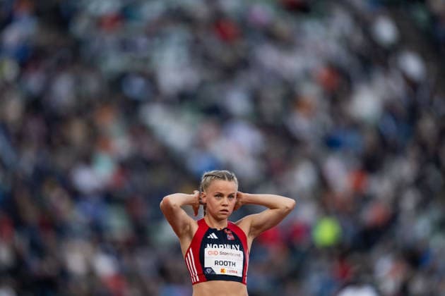 260610 Andrea Rooth of Norway ahead of women™s 400 meter hurdles during the Diamond League athletics competition Bislett Games on June 10, 2026 in Oslo. Photo: Marius Simensen BILDBYRAN COP 238 MM0071 bbeng friidrett friidrott athletics diamond league bislett games 2026 bislett games norge norway