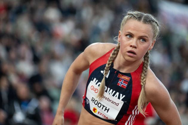 260610 Andrea Rooth of Norway ahead of women™s 400 meter hurdles during the Diamond League athletics competition Bislett Games on June 10, 2026 in Oslo. Photo: Jon Olav Nesvold BILDBYRAN COP 217 MM0071 bbeng friidrett friidrott athletics diamond league bislett games 2026 bislett games norge norway