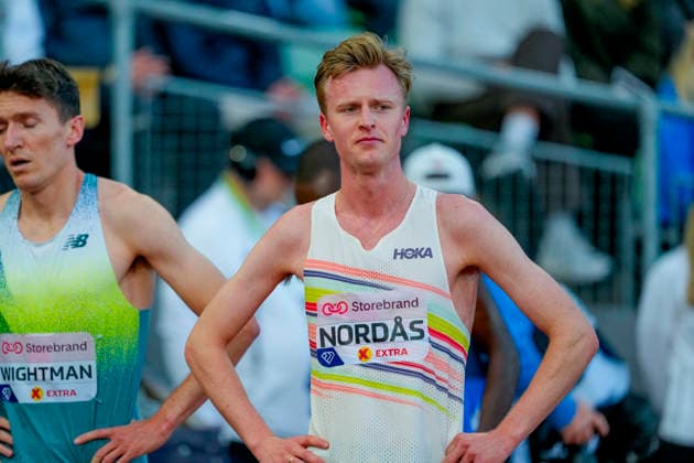 Athletics Bislett Games 2026 Oslo 20260610 Narve Gilje Nordas after the mens Diamond League event at the Bislett Games at Bislett Stadium in Oslo Photo Beate Oma Dahle NTB Oslo Norway EDITORIAL USE ONLY RESTRICTED USE FOR BETTING COMPANIES  Copyright: xBeatexOmaxDahlex xNTBx