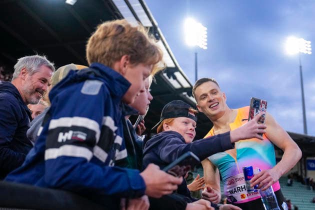 Athletics Bislett Games 2026 Oslo 20260610 Karsten Warholm after the Diamond League mens 400m hurdles event at the Bislett Games at Bislett Stadium in Oslo Photo Beate Oma Dahle NTB Oslo Norway EDITORIAL USE ONLY RESTRICTED USE FOR BETTING COMPANIES  Copyright: xBeatexOmaxDahlex xNTBx