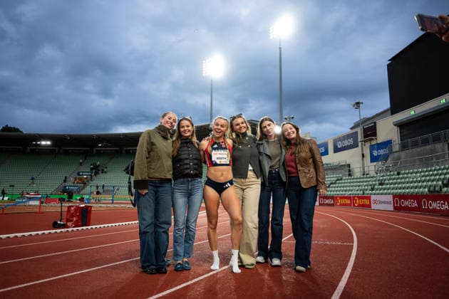 260610 Andrea Rooth of Norway after the Diamond League athletics competition Bislett Games on June 10, 2026 in Oslo. Photo: Marius Simensen BILDBYRAN COP 238 MM0071 bbeng friidrett friidrott athletics diamond league bislett games 2026 bislett games norge norway