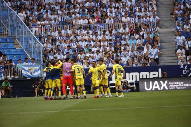 ESP: LaLiga Hypermotion playoff Malaga v UD Las Palmas Jese Rodriguez scores goal to Las Palmas and celebrating during LaLiga Hypermotion playoff semifinal between Malaga v UD Las Palmas played at La Rosaleda Stadium in Las Malaga, on June 10, 2026 in Spain; Spain Futbol