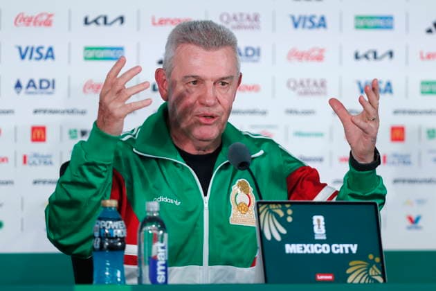 Mexico head coach Javier Aguirre says team ready for tomorrow s World Cup match Mexico national team, Nationalteam head coach Javier Aguirre speaks during a press conference, PK, Pressekonferenz in Mexico City, Mexico, 10 June 2026. Mexico City Mexico  Copyright: xJosexMendezx