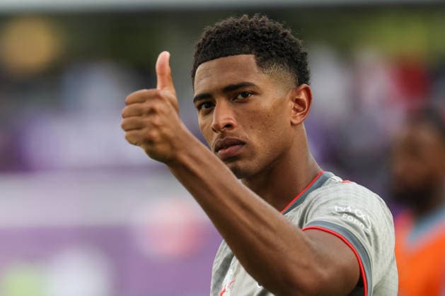 RECORD DATE NOT STATED 10th June 2026; Inter and Co Stadium, Orlando, Florida, United States of America; Friendly International Football, England versus Costa Rica; Jude Bellingham of England holds a thumbs up towards fans after winning DavidxBuono