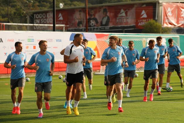 Fußball, FIFA WM 2026, Nationalteam Tschechien, Training Czech Republic trains in Guadalajara ahead of 2026 World Cup opener Czech Republic players during a training session in Guadalajara, Mexico, 10 June 2026. Guadalajara Mexico  Copyright: xFranciscoxGuascox