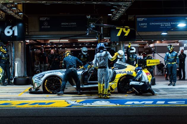 Motorsport, 24 Stunden von Le Mans, Training und Qualifikation #2 24 HEURES DU MANS 2026 - FREE PRACTICE AND QUALIFIYING SESSION 79 ZELGER Johannes (ita), CRESSONI Matteo (ita), HODENIUS Lin (ned), Iron Lynx, Mercedes-AMG LMGT3 79, LM GT3, action during the Free Practice and Qualifying session of the 24 Hours of Le Mans 2026, 3rd round of the 2026 FIA World Endurance Championship, from June 10 to 11, 2026 on the Circuit des 24 Heures du Mans in Le Mans, France -  Copyright: xAndreaxLorenzinax