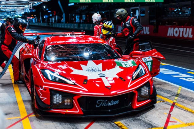 Motorsport, 24 Stunden von Le Mans, Training und Qualifikation #2 24 HEURES DU MANS 2026 - FREE PRACTICE AND QUALIFIYING SESSION 13 FIDANI Orey (can), KERN Lars (ger), BELL Matthew (gbr), 13 Autosport, Corvette Z06 LMGT3.R 13, LM GT3, action during the Free Practice and Qualifying session of the 24 Hours of Le Mans 2026, 3rd round of the 2026 FIA World Endurance Championship, from June 10 to 11, 2026 on the Circuit des 24 Heures du Mans in Le Mans, France -  Copyright: xAndreaxLorenzinax