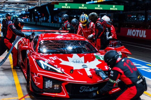 Motorsport, 24 Stunden von Le Mans, Training und Qualifikation #2 24 HEURES DU MANS 2026 - FREE PRACTICE AND QUALIFIYING SESSION 13 FIDANI Orey (can), KERN Lars (ger), BELL Matthew (gbr), 13 Autosport, Corvette Z06 LMGT3.R 13, LM GT3, action during the Free Practice and Qualifying session of the 24 Hours of Le Mans 2026, 3rd round of the 2026 FIA World Endurance Championship, from June 10 to 11, 2026 on the Circuit des 24 Heures du Mans in Le Mans, France -  Copyright: xAndreaxLorenzinax