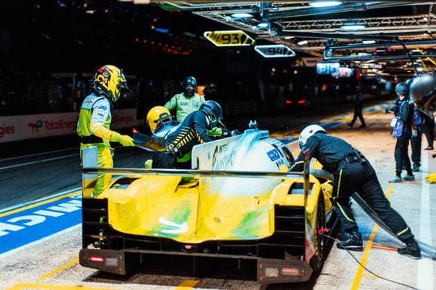 Motorsport, 24 Stunden von Le Mans, Training und Qualifikation #2 24 HEURES DU MANS 2026 - FREE PRACTICE AND QUALIFIYING SESSION 43 SMIECHOWSKI Jakub (pol), DILLMANN Tom (fra), YELLOLY Nicholas (gbr), Inter Europol Competition, Oreca 07 Gibson 43, LMP2, action during the Free Practice and Qualifying session of the 24 Hours of Le Mans 2026, 3rd round of the 2026 FIA World Endurance Championship, from June 10 to 11, 2026 on the Circuit des 24 Heures du Mans in Le Mans, France -  Copyright: xAndreaxLorenzinax