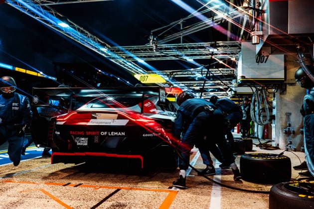 Motorsport, 24 Stunden von Le Mans, Training und Qualifikation #2 24 HEURES DU MANS 2026 - FREE PRACTICE AND QUALIFIYING SESSION 59 MATEU ClÃ ment (fra), FOSSARD Marius (fra), HASSE CLOT Valentin (fra), Racing Spirit of Leman, Aston Martin Vantage AMR LMGT3 59, LM GT3, action, pitstop, arrÃªt aux stands during the Free Practice and Qualifying session of the 24 Hours of Le Mans 2026, 3rd round of the 2026 FIA World Endurance Championship, from June 10 to 11, 2026 on the Circuit des 24 Heures du Mans in Le Mans, France -  Copyright: xAndreaxLorenzinax