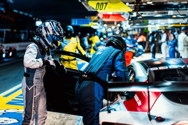Motorsport, 24 Stunden von Le Mans, Training und Qualifikation #2 24 HEURES DU MANS 2026 - FREE PRACTICE AND QUALIFIYING SESSION 59 MATEU ClÃ ment (fra), FOSSARD Marius (fra), HASSE CLOT Valentin (fra), Racing Spirit of Leman, Aston Martin Vantage AMR LMGT3 59, LM GT3, action, pitstop, arrÃªt aux stands during the Free Practice and Qualifying session of the 24 Hours of Le Mans 2026, 3rd round of the 2026 FIA World Endurance Championship, from June 10 to 11, 2026 on the Circuit des 24 Heures du Mans in Le Mans, France -  Copyright: xAndreaxLorenzinax