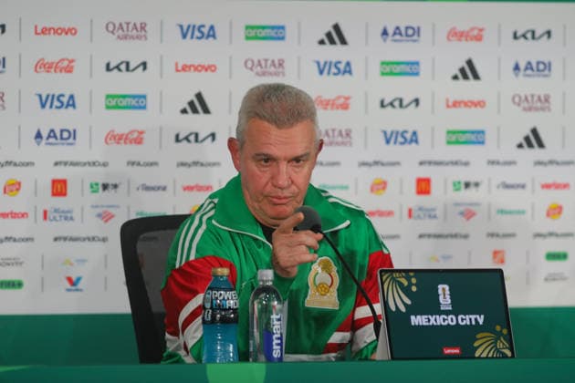 June 10, 2026, Mexico City, Ciudad de Mexico, Mexico: Mexico National Football Team Head Coach Javier Aguirre speaks during a press conference, PK, Pressekonferenz ahead of the 2026 FIFA World Cup, WM, Weltmeisterschaft, Fussball Group A match between Mexico and South Africa at the Azteca Stadium now known as Mexico City Stadium. on June 10, 2026 in Mexico City, Mexico. Mexico City Mexico - ZUMAe321 20260610_zsa_e321_047 Copyright: xIanxRoblesx