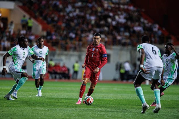 June 10, 2026, Leiria, Leiria, Portugal: CRISTIANO RONALDO of Portugal national team, Nationalteam seen in action during the International Friendly, Länderspiel, Nationalmannschaft match between Portugal and Nigeria at Estadio Dr Magalhaes Pessoa on June 10 2026, in Leiria, Portugal. Soccer 2026: Portugal Vs Nigeria  - ZUMAa269 20260610_zsp_a269_053 Copyright: xSandroxAlemaox