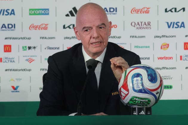 Fußball, FIFA WM 2026, Pressekonferenz in Mexiko-City mit Gianni Infantino #2 June 10, 2026, Mexico City, Ciudad de Mexico, Mexico: FIFA President Gianni Infantino speaks during a press conference, PK, Pressekonferenz ahead of the opening of the 2026 FIFA World Cup, WM, Weltmeisterschaft, Fussball at the Azteca Stadium now known as Mexico City Stadium. on June 10, 2026 in Mexico City, Mexico. FIFA President Gianni Infantino News Conference  - ZUMAe321 20260610_zsa_e321_072 Copyright: xIsmaelxRosasx