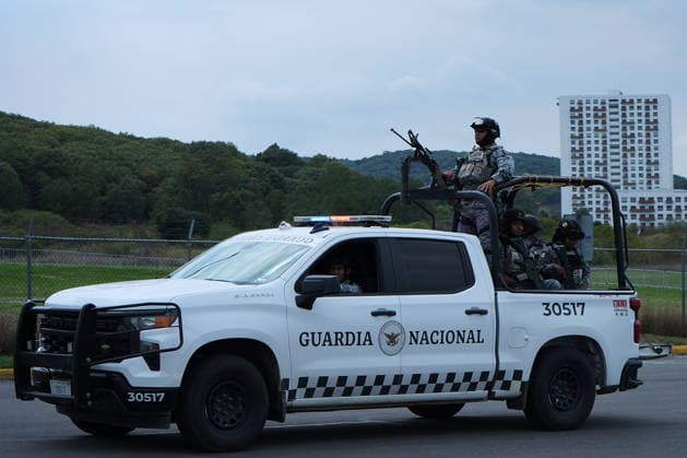 Guadalajara embraces World Cup atmosphere ahead of Mexico s opening match GUADALAJARA, MEXICO - JUNE 10: The National Guard conducts preventative patrols in the vicinity of the Akron Stadium located in Zapopan, Guadalajara, in Guadalajara, Mexico on June 10, 2026. Local authorities and organizers are finalizing security protocols and logistical details across the city to ensure the safety of incoming fans and sports delegations. Meanwhile, a vibrant World Cup atmosphere is steadily taking over the streets and squares of the historic center. Residents and arriving international supporters are gathering in anticipation, decorating public spaces and setting the stage to celebrate the host nation s first appearance in the tournament, marking a day of national pride and global excitement. Luciano Gonzalez Anadolu Guadalajara Mexico. Editorial use only. Please get in touch for any other usage.  Copyright: x2026xAnadoluxLucianoxGonzalezx