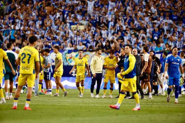 ESP: LaLiga Hypermotion playoff Malaga v UD Las Palmas Taisei Miyashiro of Las Palmas during LaLiga Hypermotion playoff semifinal between Malaga v UD Las Palmas played at La Rosaleda Stadium in Las Malaga, on June 10, 2026 in Spain; Spain Futbol