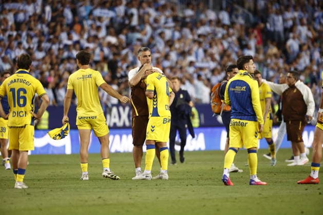 ESP: LaLiga Hypermotion playoff Malaga v UD Las Palmas Defeat Las Palmas after the draw and they are left without qualifying for the final during LaLiga Hypermotion playoff semifinal between Malaga v UD Las Palmas played at La Rosaleda Stadium in Las Malaga, on June 10, 2026 in Spain; Spain Futbol