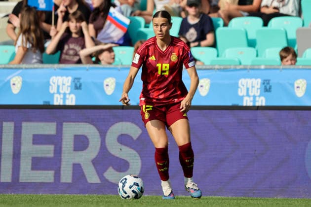Ljubljana, Slowenien: 09.06. 2026 - Länderspiel - WM-Qualifikation der Frauen - Slowenien vs. Deutschland Im Bild: Klara Bühl Buehl (Deutschland) *** Ljubljana, Slovenia 09 06 2026 International womens World Cup qualifier Slovenia vs Germany In the picture Klara Bühl Buehl Germany Copyright: HMBxMedia MadeleinexFantini