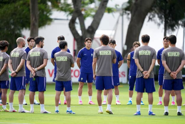 (260611) -- GUADALAJARA, June 11, 2026 -- South Korea s players take part in a training session in Guadalajara, Mexico on June 10, 2026, ahead of the FIFA World Cup, WM, Weltmeisterschaft, Fussball football match between South Korea and the Czech Republic. (Photo by Xinhua) (SP)MEXICO-GUADALAJARA-FOOTBALL-FIFA WORLD CUP-SOUTH KOREA-TRAINING MartinxZabala 