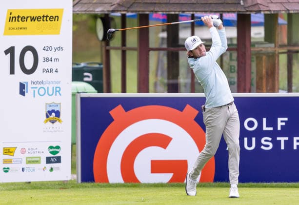 GOLF - Interwetten Open HAUS,AUSTRIA,11.JUN.26 - GOLF - HotelPlanner Tour, Interwetten Open, Golfclub Schladming. Image shows Logan Perkins (USA).  GEPAxpictures xHaraldxSteiner