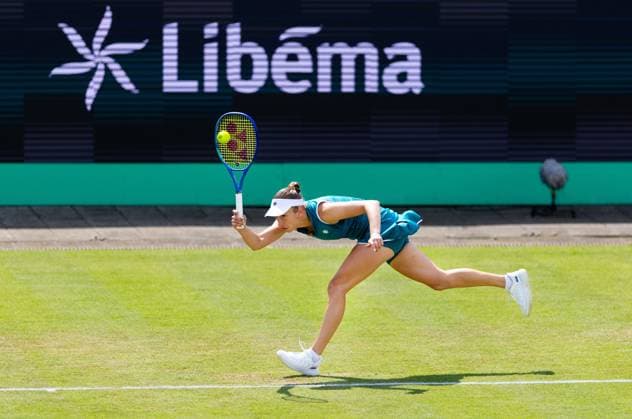 DEN BOSCH - Elise Mertens (BEL) during the WTA, Tennis Damen singles match against Elena-Gabriela Ruse (ROU) at the LibÃ ma Open 2026. The combined ATP, Tennis Herren WTA tournament is being held on the event grounds of the former Autotron car theme park. IRIS VAN DEN BROEK ANP xVIxANPxSportx xxANPxIVx 560728945 originalFilename: 560728945.jpg