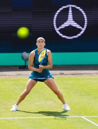 DEN BOSCH - Elise Mertens (BEL) during the WTA, Tennis Damen singles match against Elena-Gabriela Ruse (ROU) at the LibÃ ma Open 2026. The combined ATP, Tennis Herren WTA tournament is being held on the event grounds of the former Autotron car theme park. IRIS VAN DEN BROEK ANP xVIxANPxSportx xxANPxIVx 560729379 originalFilename: 560729379.jpg