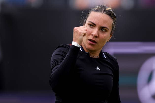 ROSMALEN, NETHERLANDS - JUNE 11: Elena-Gabriela Ruse of Romania reacts in her Women s Singles Second Round match against Elise Mertens of Belgium during Day 4 of the Libema Open Grass Court Championships at the Autotron on June 11, 2026 in Rosmalen, Netherlands.  Copyright: xRenexNijhuis MBxMediax