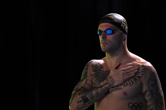 SWIMMING AUSTRALIAN TRIALS, Kyle Chalmers at the start of the Men s 100m Freestyle on day 4 of the 2026 Australian Swimming Trials at Sydney Olympic Park Aquatic Centre in Sydney, Thursday, June 11, 2026. ( NO ARCHIVING, EDITORIAL USE ONLY SYDNEY NEW SOUTH WALES AUSTRALIA  Copyright: xDEANxLEWINSx 20260611176025889682