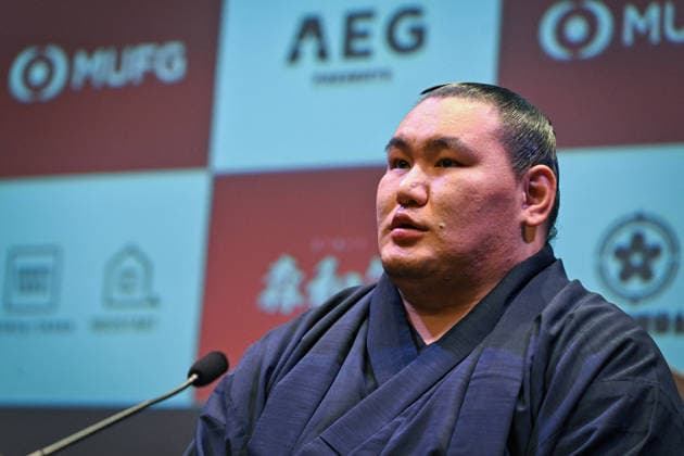 MUFG Paris Sumo Tournament press conference, PK, Pressekonferenz - Paris Hoshoryu Tomokatsu speaks during a press conference for the MUFG Paris Sumo Tournament 2026 in Paris on June 11, 2026. Photo by Firas Abdullah ABACAPRESS.COM Paris Ile-de-France France  Copyright: xAbdullahxFiras ABACAx