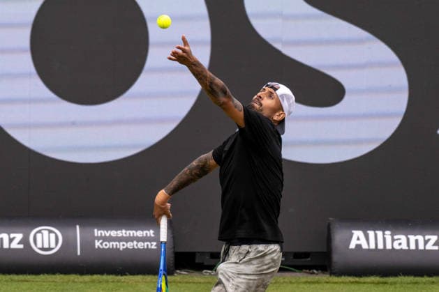 Nick Kyrgios (AUS). xettx, Deutschland, Stuttgart, 11.06.2026, Tennis, Boss Open, Tag 6, 2026, Achtelfinale, S.Shimabukuro (JPN) - N.Kyrgios (AUS), TC Weissenhof, Center Court