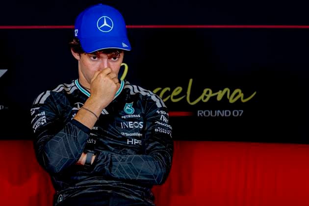 BARCELONA - Formula 1 driver Kimi Antonelli of Mercedes AMG-Petronas Formula One Team during the press conference, PK, Pressekonferenz at the Formula 1 Spain-Catalonia at the Circuit de Barcelona-Catalunya on June 11, 2026 in Barcelona, Spain. (Photo by DeFodi Images) -