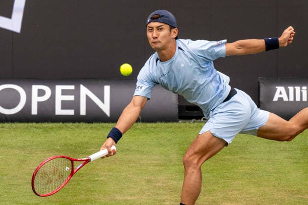 Sho Shimabukuro (JPN). xettx, Deutschland, Stuttgart, 11.06.2026, Tennis, Boss Open, Tag 6, 2026, Achtelfinale, S.Shimabukuro (JPN) - N.Kyrgios (AUS), TC Weissenhof, Center Court