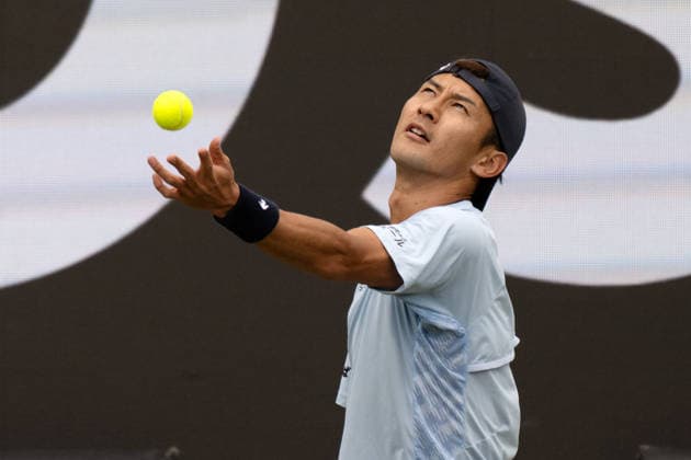 Sho Shimabukuro (JPN). xettx, Deutschland, Stuttgart, 11.06.2026, Tennis, Boss Open, Tag 6, 2026, Achtelfinale, S.Shimabukuro (JPN) - N.Kyrgios (AUS), TC Weissenhof, Center Court