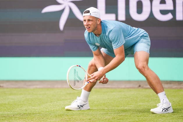 2026-06-11 - Libema Open 2026 ROSMALEN, NETHERLANDS - JUNE 11: Tallon Griekspoor of The Netherlands during the Libema Open 2026 at the Autotron on June 11, 2026 in Rosmalen, Netherlands Rosmalen Autotron Netherlands Content not available for redistribution in The Netherlands directly or indirectly through any third parties. Copyright: xAndrexWeeningx